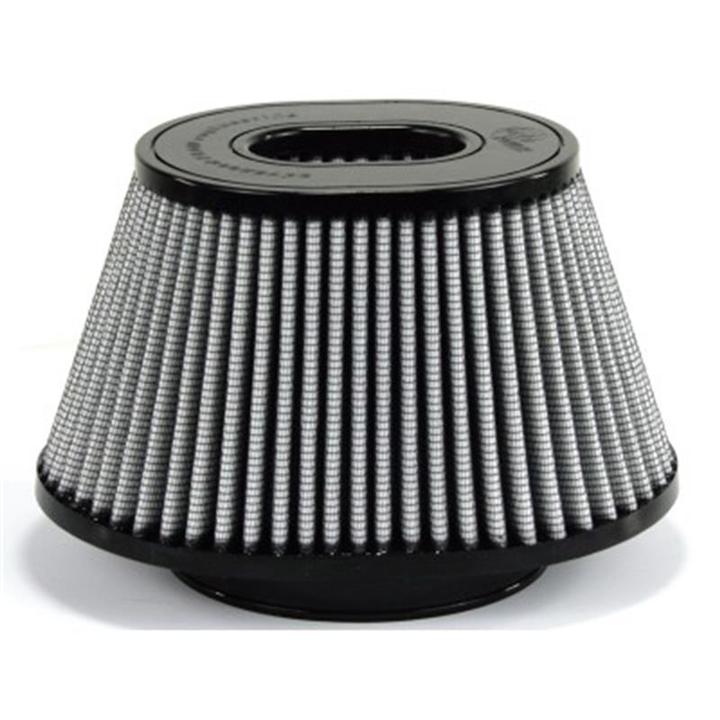 aFe MagnumFLOW Replacement Air Filter with Pro DRY S Media * 5-1/2 in Front x 7x10 in Back x 6-3/4x5-1/2 in Top (Inverted) x 5-3/4 in Height
