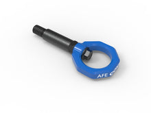 Load image into Gallery viewer, aFe Control Front Tow Hook for BMW F-Chassis * Blue, Part Number 450-502001-L