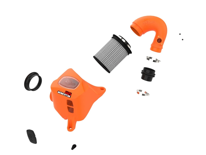 aFe Momentum HD Orange Edition Cold Air Intake System for Toyota Hilux 15-25 L4 2.8L with Pro DRY S Filter