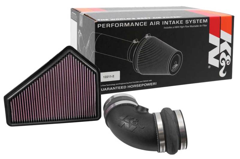 K&N 09-15 Cadillac CTS-V 6.2L V8 Performance Intake Kit - 57 Series OEM Air Box System