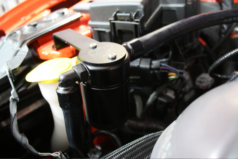 J&L JLT3030P-B 3.0 Oil Separator, Passenger Side, Black Anodized for 2015-2023 Ford Mustang GT