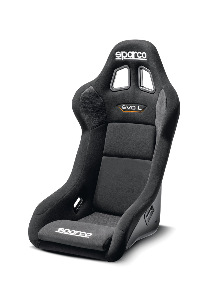 SPARCO Evo L Black Gaming Seat - Ergonomic and Adjustable Racing Style for Enhanced Comfort