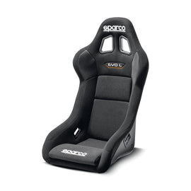 SPARCO Evo L Black Gaming Seat - Ergonomic and Adjustable Racing Style for Enhanced Comfort