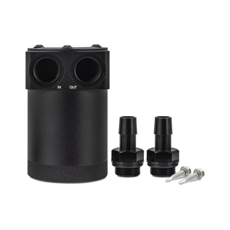 Mishimoto Part Number misMMBCC-PPTWO Universal High-Flow Baffled Oil Catch Can Kit