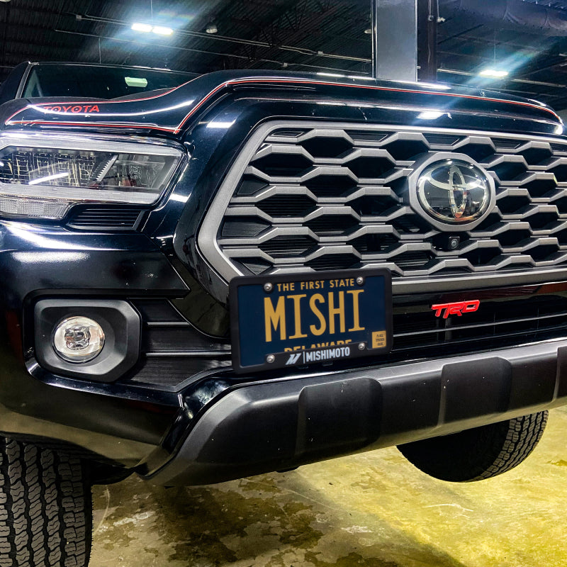 Mishimoto 2016-2023 Toyota Tacoma License Plate Relocation Kit for Improved Cooling and Versatile Installation