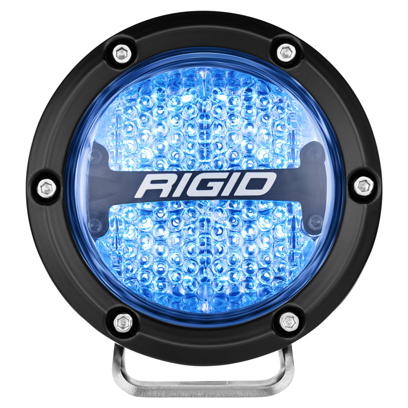 Rigid Industries 360-Series 4-Inch LED Off-Road Diffused Beam Lights with RGBW Backlight - Part #rig36400
