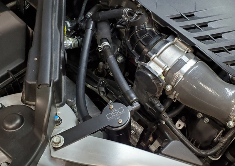 J&L JLT3106P-B Oil Separator 3.0 Passenger Side, Black Anodized for 2018-2023 Kia Stinger GT 3.3L Twin-Turbo