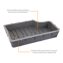 Load image into Gallery viewer, Mishimoto Aluminum Transmission Pan for 2011-2019 Ford 6.7L Powerstroke - Cast Aluminum with Gunmetal Gray Finish