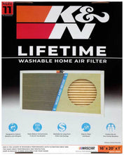 Load image into Gallery viewer, K&amp;N Engineering HVAC Filter 16 x 20 x 1 - Washable and Reusable Pleated Synthetic Filter for Enhanced Air Quality