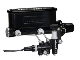 Wilwood HV Tandem Master Cylinder Kit with Proportioning Valve - 1 Inch Bore, Black Finish