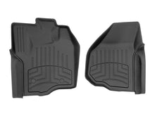 Load image into Gallery viewer, WeatherTech FloorLiner HP Front Floor Mats for 2013-2016 Ford F-250/F-350/F-450/F-550, Black - Part Number WET444331IM