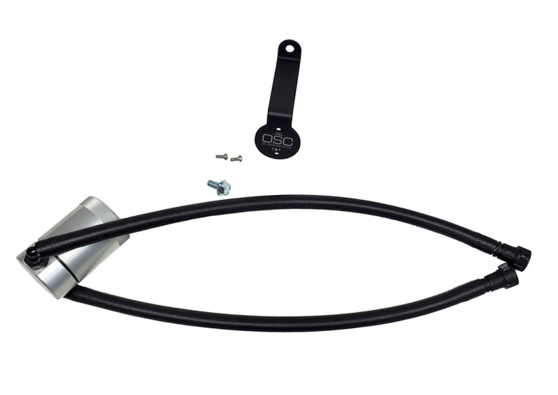 J&L JLT3089D-C Oil Separator 3.0 Driver Side, Clear Anodized for 2020-2026 Chevy Silverado and GMC Sierra 2500/3500 6.6L Gas