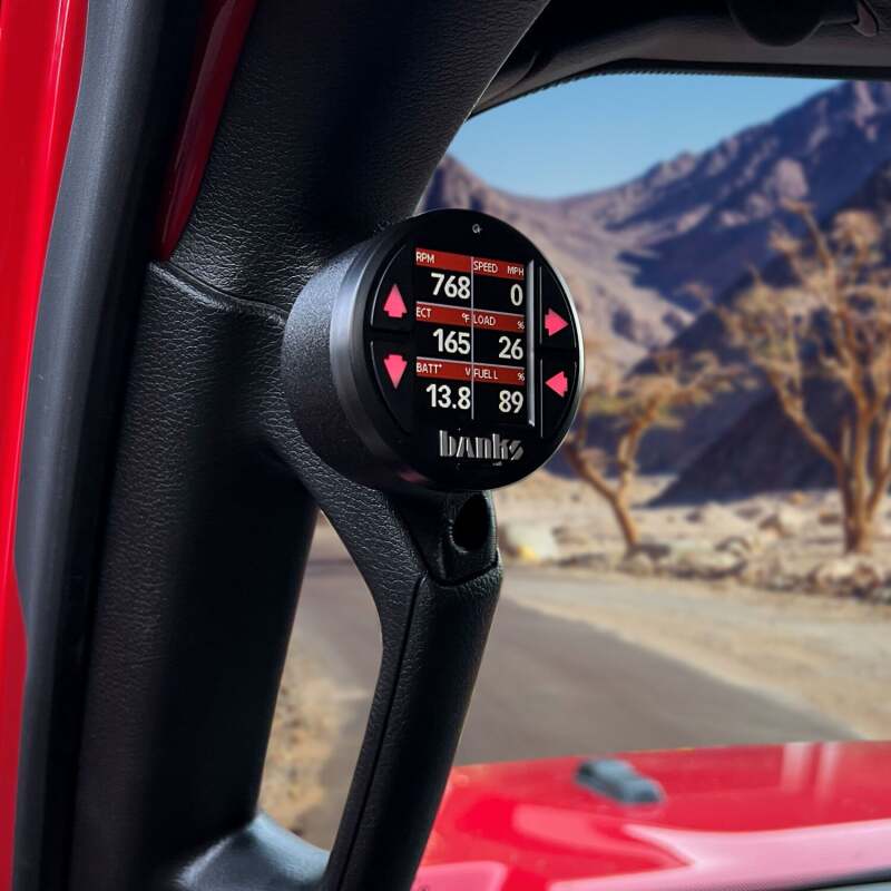 Banks Power iDash Stealth Single Gauge Pod Kit for 2018-2023 Jeep JL and Gladiator