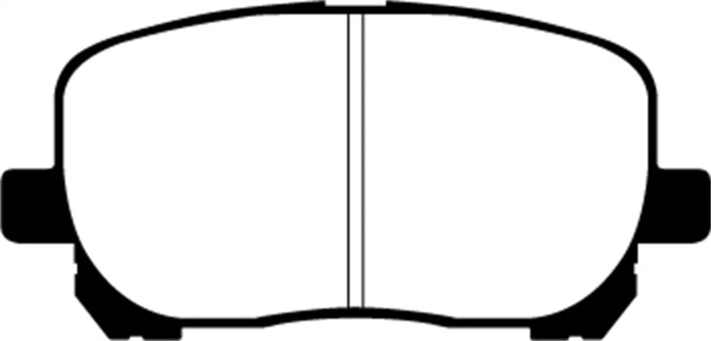 EBC Redstuff Ceramic Low Dust Front Brake Pads for Toyota Corolla and Pontiac Vibe