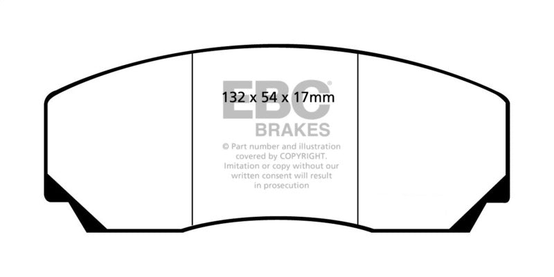 EBC Bluestuff NDX Full Race Brake Pads for Lotus Esprit and Aston Martin Virage