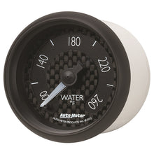 Load image into Gallery viewer, AutoMeter GT Series 52mm Full Sweep Digital Water Temperature Gauge 100-260°F