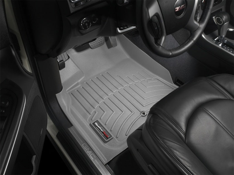 WeatherTech Front FloorLiner DigitalFit for 2009-2012 Chevrolet Traverse and GMC Acadia, Gray