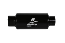 Load image into Gallery viewer, Aeromotive In-Line Filter with 10 Micron Microglass Element, 2-inch OD, AN-10 Ports, Black Anodized Finish