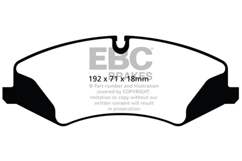 EBC Greenstuff 14+ Series Front Brake Pads for Land Rover LR4 and Range Rover Sport