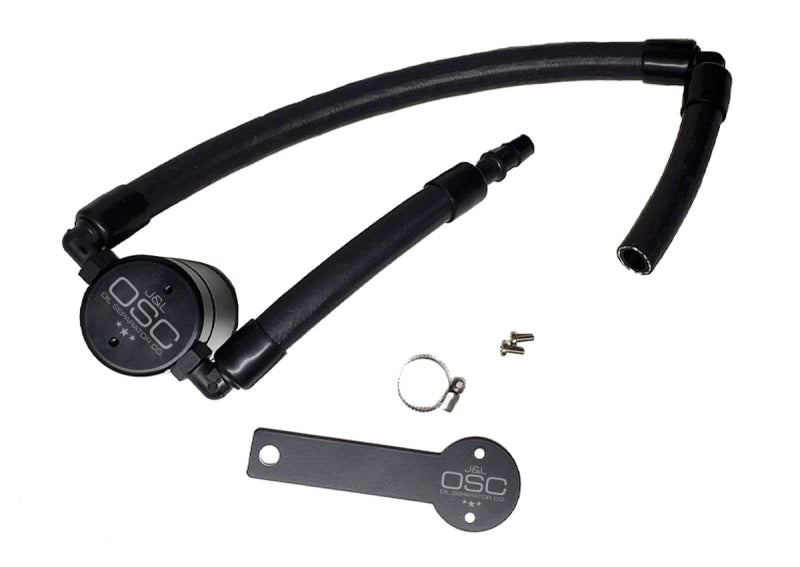 J&L JLT3106P-B Oil Separator 3.0 Passenger Side, Black Anodized for 2018-2023 Kia Stinger GT 3.3L Twin-Turbo