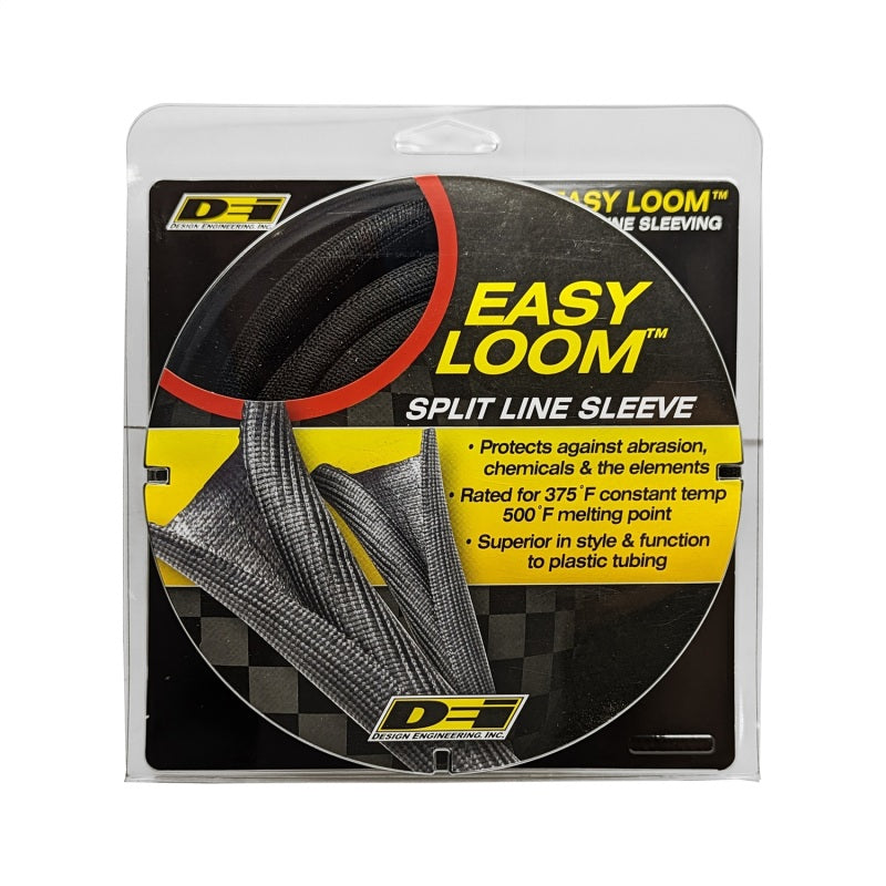 DEI Easy Loom Split Wire Sleeve 10mm (3/8 inch) x 20 ft for Automotive Protection