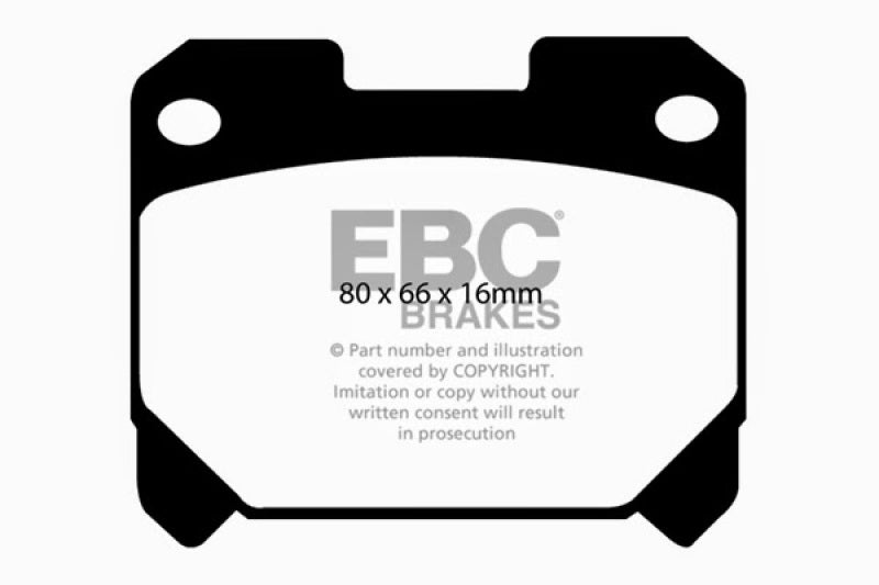 EBC Yellowstuff Rear Brake Pads for Toyota Supra 1993-1998 * High-Performance Street and Track Use