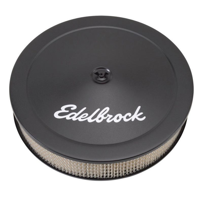 Edelbrock Part #1223 Triple Chrome Round Air Cleaner for 5-1/8" Carburetors