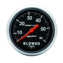 Load image into Gallery viewer, AutoMeter Sport-Comp Mechanical 2 5/8 Inch 60 PSI Blower Pressure Gauge