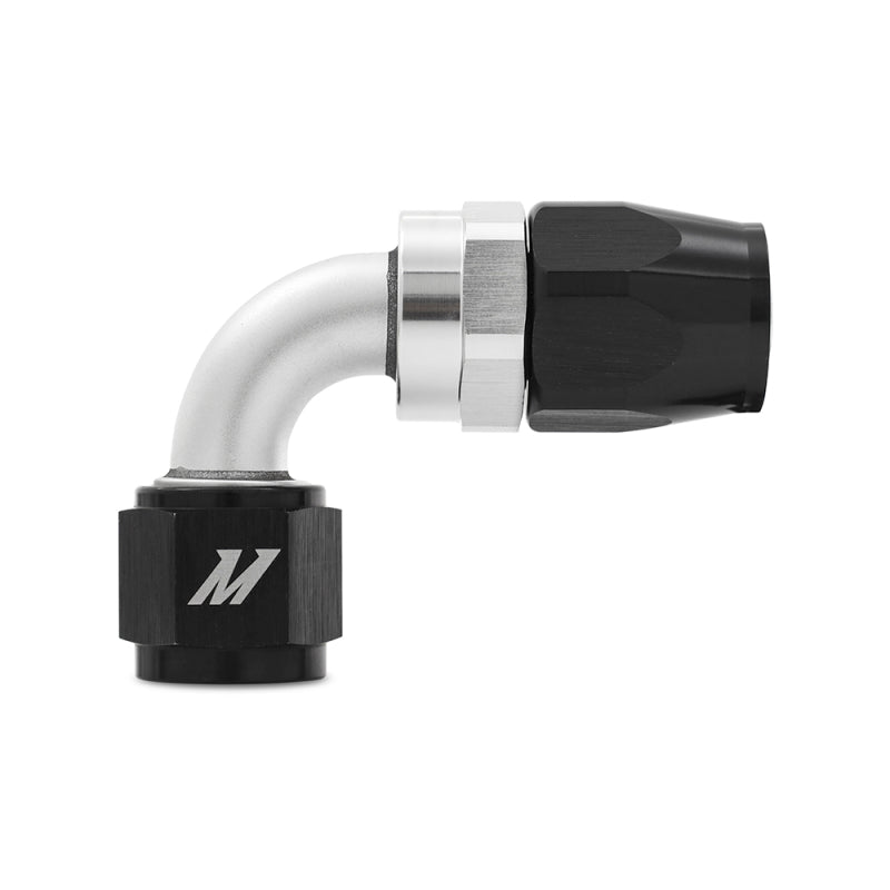 Mishimoto Aluminum -10AN 90 Degree Fitting - Black for Automotive Applications