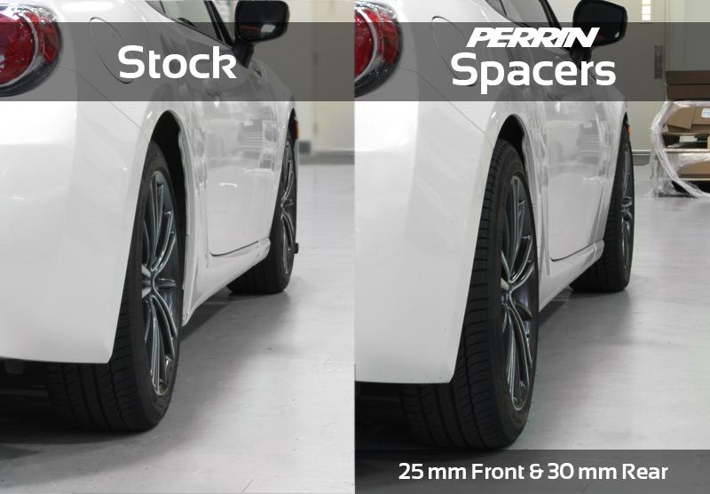 Perrin Performance 25mm Wheel Spacers for Subaru WRX, STI, BRZ & Toyota GR86 * 5x100 Bolt Pattern