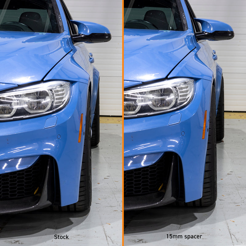 Mishimoto 5x120 Wheel Spacers with 72.6mm Center Bore - 12mm Thickness, M14x1.25 Thread - Black Anodized for Precise Fitment