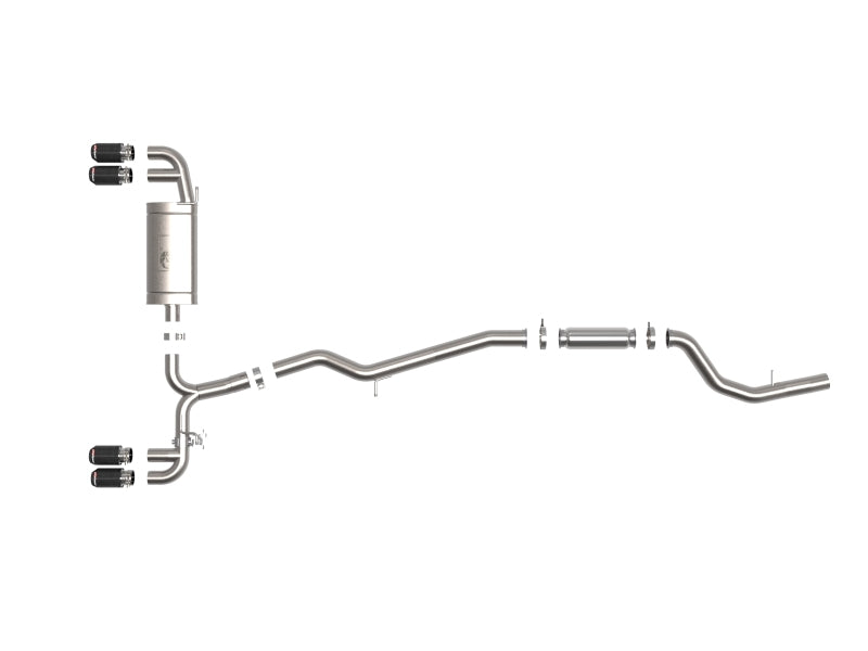 aFe MACH Force-Xp 3-Inch to 2-1/2-Inch Stainless Steel Cat-Back Exhaust System for BMW Z4 M40i (G29) B58 Turbo
