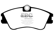 Load image into Gallery viewer, EBC DP61030 Greenstuff Front Brake Pads for 1993-2000 Volkswagen EuroVan