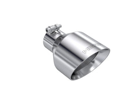MBRP T304 Stainless Steel Exhaust Tip 2.5 Inch Inlet, 5 Inch Outlet, 8 Inch Length - Angle Cut Dual Wall