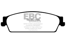 Load image into Gallery viewer, EBC Yellowstuff Rear Brake Pads for Chevrolet Avalanche and Cadillac Escalade * High-Performance Street and Track Use