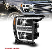 Load image into Gallery viewer, ANZO 21-23 Ford F-150 LED Projector Headlight Passenger Side with Switchback and Sequential Turn Signal - Black Housing