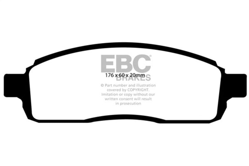 EBC ED91696/2 Extra Duty Front Brake Pads for 2004–2007 Ford F-150 and 2007 Lincoln Mark LT
