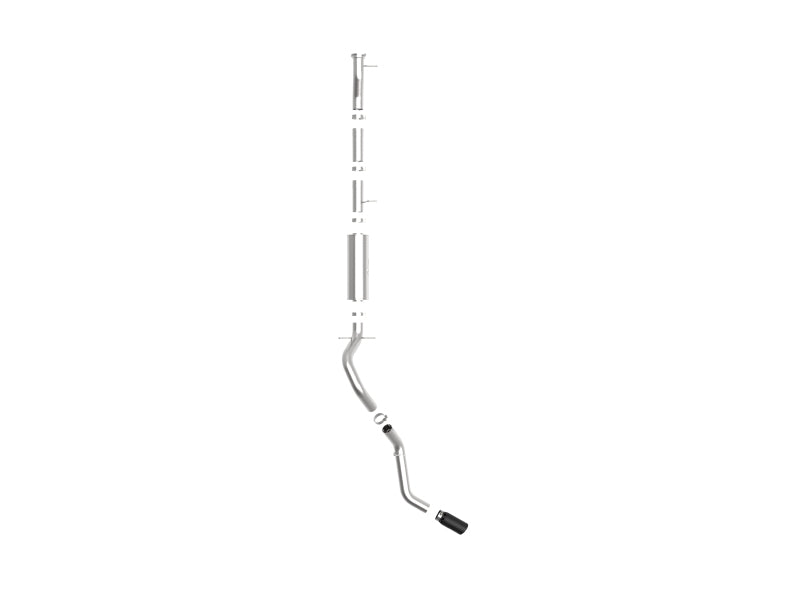 aFe Apollo GT Series 4-Inch 409 Stainless Steel Cat-Back Exhaust System with Black Tip for GM 2500/3500HD V8 6.6L L8T (Part # afe49-44122-B)