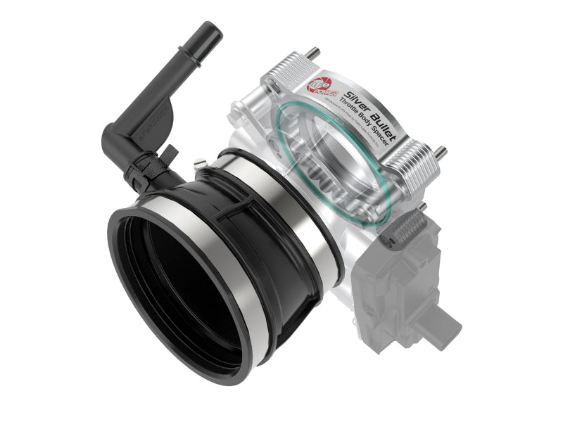 aFe Silver Bullet Aluminum Throttle Body Spacer for Chevrolet Corvette C8 (2020-2025) * Improves Performance and Throttle Response