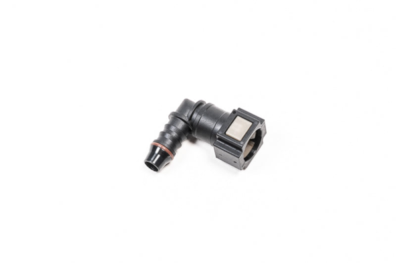 Radium Engineering 14-0586 5/16 Inch SAE Female to 3/8 Inch Hose Barb 90-Degree Fitting