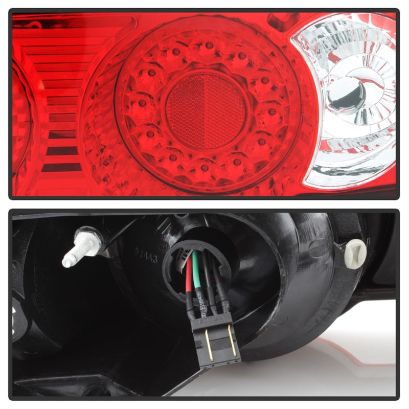 Spyder Acura RSX 2002-2004 LED Tail Lights in Red and Clear * Part Number ALT-YD-ARSX02-LED-RC