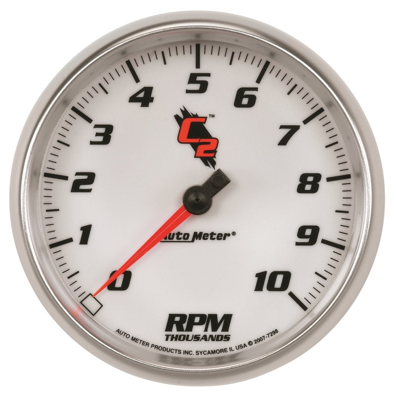 AutoMeter C2 5 Inch 10,000 RPM In-Dash Tachometer for High-Performance Vehicles