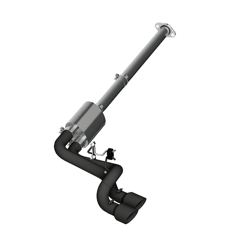 MBRP Armor BLK Series Cat Back Exhaust System for Ford F-150 (2009-2014) with 4.5 inch Tips and Black Coating