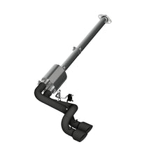 Load image into Gallery viewer, MBRP Armor BLK Series Cat Back Exhaust System for Ford F-150 (2009-2014) with 4.5 inch Tips and Black Coating