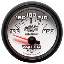 Load image into Gallery viewer, AutoMeter Phantom II 52.4mm SSE Water Temperature Gauge (100-250°F) for Automotive Applications