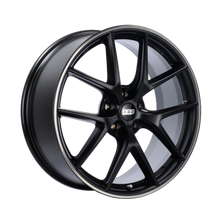 Load image into Gallery viewer, BBS CI-R 19x9 Inch Satin Black Polished Wheel with Rim Protector and 5x112 Bolt Pattern - Part Number BBS CI2201BPO
