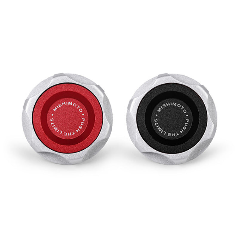 Mishimoto CNC Machined Billet Oil Filler Cap for Ford Mustang EcoBoost and Focus ST - Red