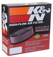 Load image into Gallery viewer, K&amp;N Engineering Universal Oval High-Flow Air Filter Part E-3671 * 12 inch Length x 5.25 inch Width x 3.25 inch Height