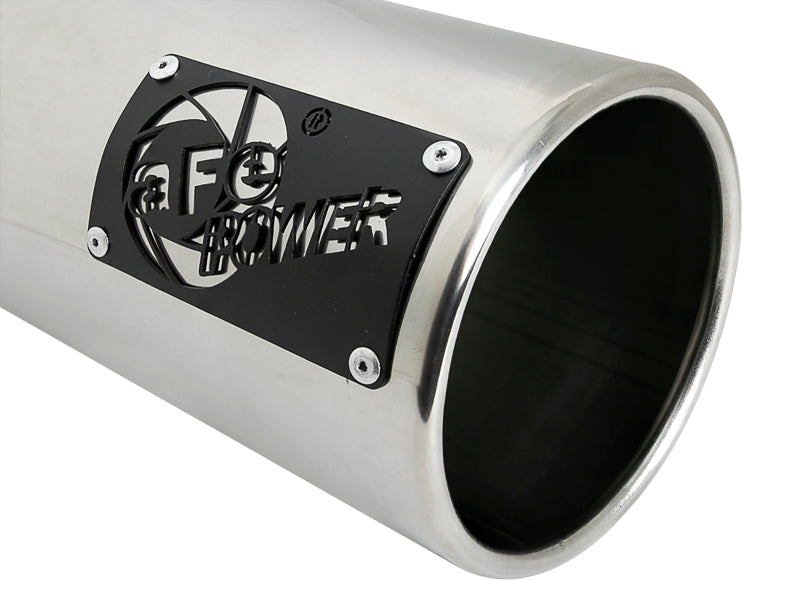 aFe Saturn 4S Stainless Steel Intercooled Exhaust Tip - Polished 4 in Inlet x 5 in Outlet x 12 in Length