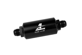Aeromotive In-Line Filter AN-10 Male with 10-Micron Microglass Element - Bright-Dip Black Finish